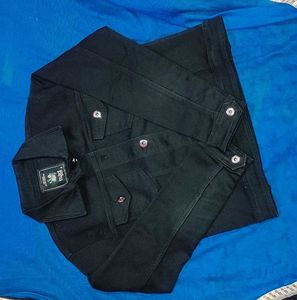 Stylish Black Denim Jacket