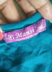 cotton silk embroidery fastive kurti