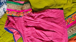 Multicolour Saree With Blouse