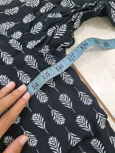 Printed Black short kurti