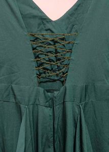 Bottle Green Stylish Maxi Dress