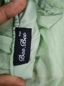 Chic Sea Green Ruffled Top