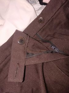 Brown Korean Formal Pants