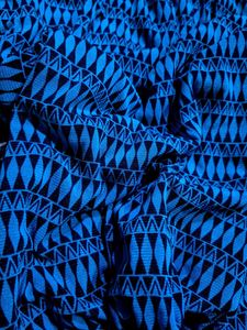 Patterned Blue Tunic Top