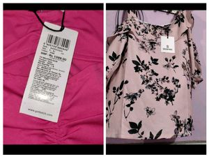 Combo Of 2 Branded Tops New No Coin 30/32 Bust