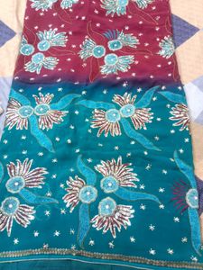 Heavy Embroidered Saree