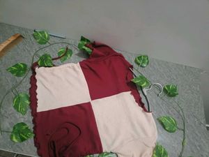 Stylish Burgundy Crop Top