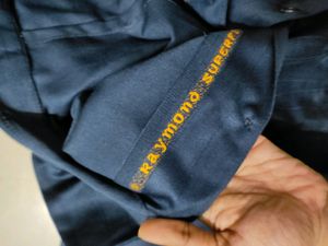 Dark Blue Safari Suit Pre Stitched
