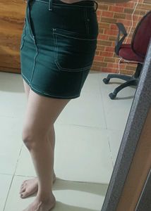 Forever 21 Green Short Skirt