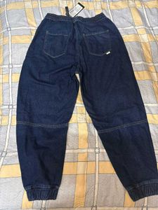 Dark Blue Denim Joggers