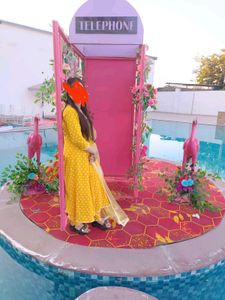 Yellow Polka Dot Kurta Set