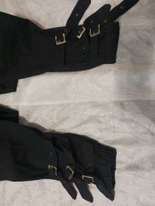 Black Cargo Joggers