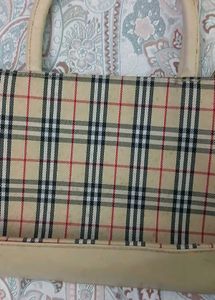 Tote Bag with Classic Burberry Plaid