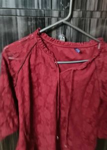 Maroon Top
