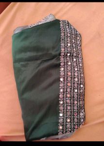 Festive Collection Real Mirror Work Ombre Saree