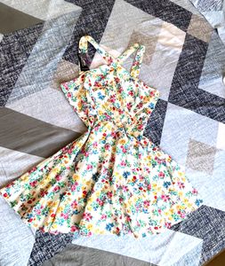 Cute Floral A Line Dress