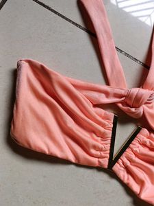Peach Bikini Top