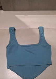 BLUE CORSET TOP