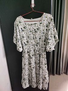 Floral White Dress