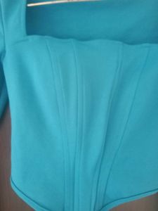 Blue Corset Style Top