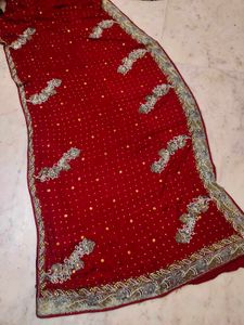Beautiful 😍 Red ♥️ Work Saree