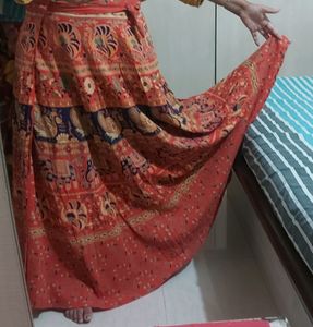 Boho Print Maxi Skirt