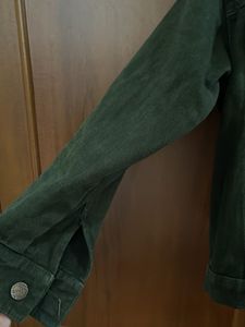 Olive Green Denim Jacket