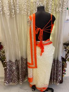 designer Embroidered Saree