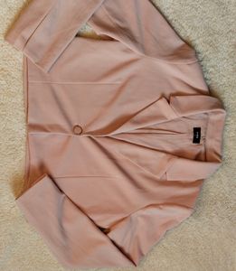 Baby Pink Cropped Blazer