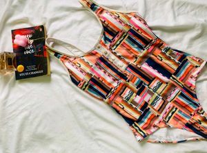 Floral Colour Print Bra