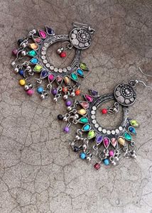 Colorful Silver Earrings