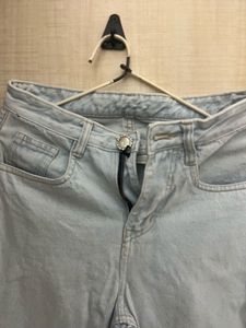 Light Wash Straight Leg Jeans