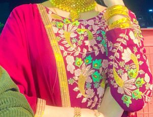 Gown With Dupatta And Lagies