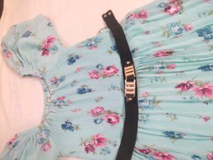 modi gown blue colour with belt