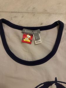 MANGO Cute Snoopy Graphic Tee