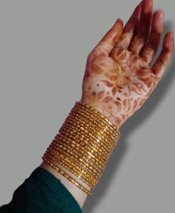 Golden Kaanch Glass Chudhi