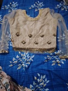 Biscuit colour Elegant  Lehenga Choli Set