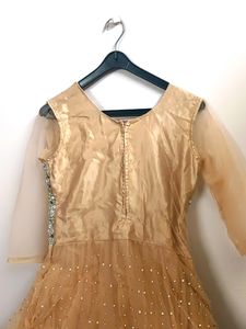 Peach 🍑 Colour Partywear Gown