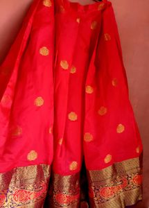 Red Silk Lehenga Choli Set