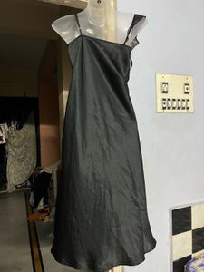 Korean Silk Black Yk20 One Piece