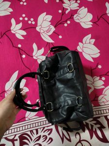 Black Leather Satchel