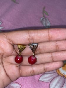 Aesthetic Red Diamonds Jewellery Set