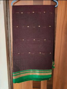 Magenta Cotton Silk Saree (Women)