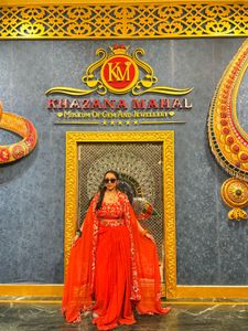 Orange Embroidered Lehenga Choli