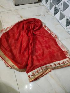 Elegant Purple- yellow and red-cream sarees