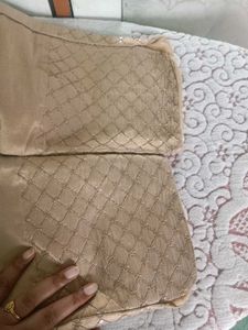 Copper Gold Embellished Loose Pants