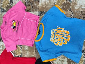 Cute Graphic Tee Bundle Of 4
