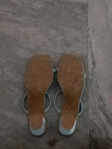 Powder Blue Block Heels