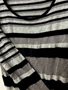 Striped Knit Mini Dress
