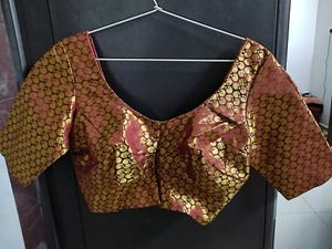 Red And Golden Blouse